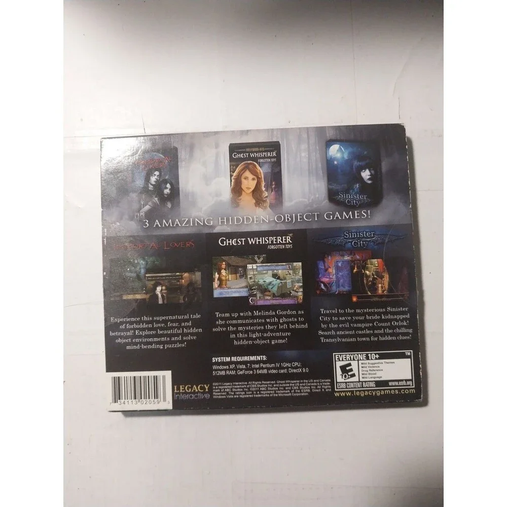Amazing Hidden Object Games 3 Pack Paranormal Mysteries PC 2011